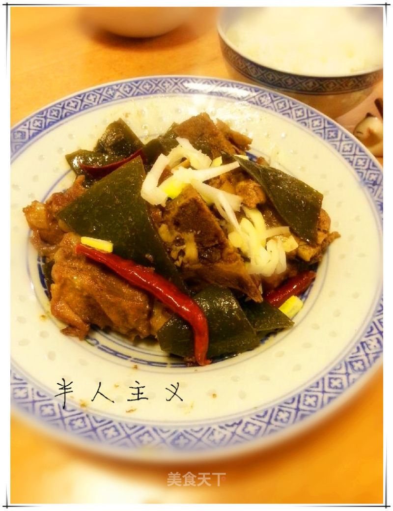 海带炖排骨的做法