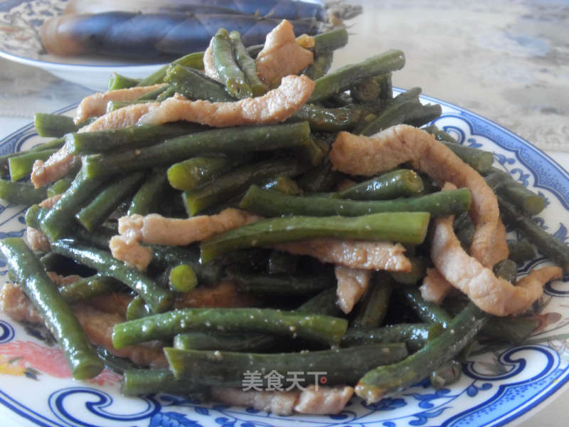 肉丝豇豆的做法