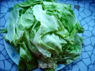 腊肠炒圆白菜的做法步骤：4