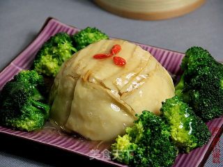 鲍汁蒸扒白灵菇的做法步骤：13