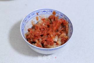 5分钟打造一款低热量的超级下饭菜——【泡菜蒸金针菇】的做法步骤：4