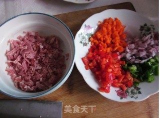 喵星人蛋包饭的做法步骤：2