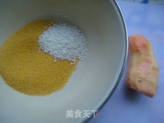 香浓的红薯小米粥的做法步骤：1