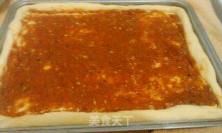 香菇培根披萨的做法步骤：5