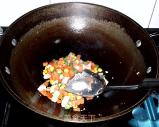 五彩豆腐丁的做法步骤：6