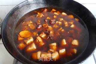 双鲍菇虎皮蛋红烧肉的做法步骤：8
