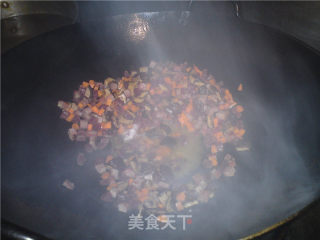 五香腊味糯米饭的做法步骤：5