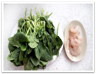 虾仁烧菠菜的做法步骤：2