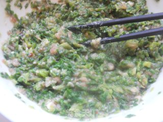春天的味道——野菜鲜肉馄饨的做法步骤：6