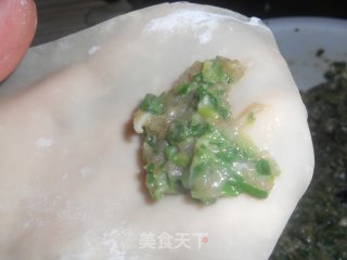 春天的味道——野菜鲜肉馄饨的做法步骤：7