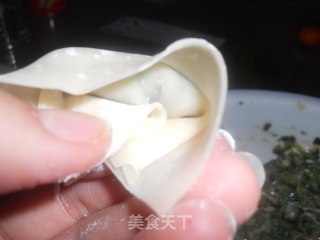 春天的味道——野菜鲜肉馄饨的做法步骤：10