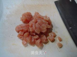 春笋炒鸡粒的做法步骤：2