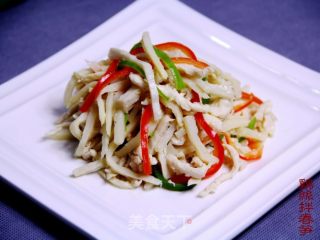 鸡丝拌春笋的做法步骤：11