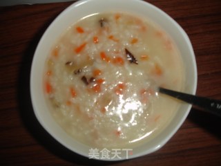 陈饭巧利用——胡萝卜香菇鸡味粥的做法步骤：8
