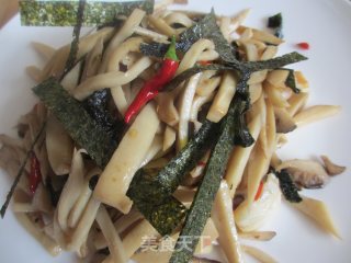 辣炒海苔杏鲍菇的做法步骤：10