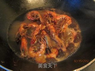 红烧海虾的做法步骤：8