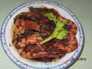 红烧海虾的做法步骤：9