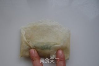 荠菜春卷的做法步骤：9