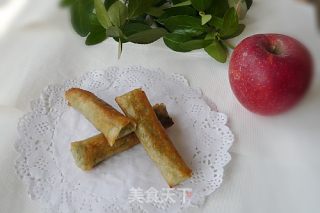 荠菜春卷的做法步骤：12