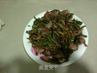 豆角干炒腊肠的做法步骤：8
