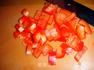 红椒圆葱焖饭的做法步骤：4