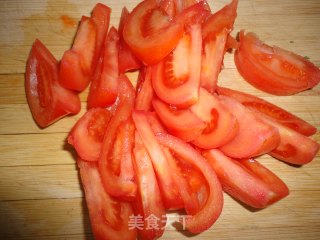 木须柿子盖饭的做法步骤：1