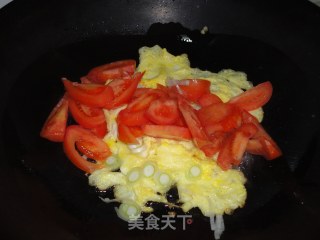 木须柿子盖饭的做法步骤：5
