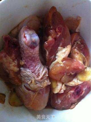 鸡腿菜饭的做法步骤：2