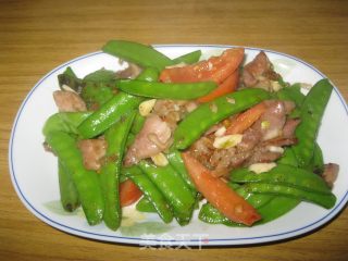 荷兰豆炒肉的做法步骤：4
