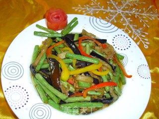 茄子烧豆角的做法步骤：8