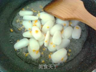 家乡的味道——猪油糖炒年糕的做法步骤：7