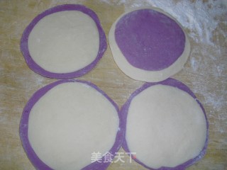 双色冠顶豆沙包的做法步骤：4