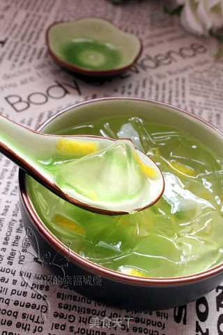 【柠蜜冰粉】不合时节的冷饮的做法步骤：8