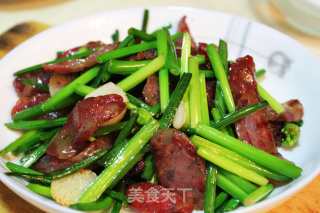 蒜苔腊味的做法步骤：6