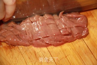 菠萝腰花的做法步骤：3
