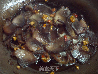 菜头炒腊肉的做法步骤：4