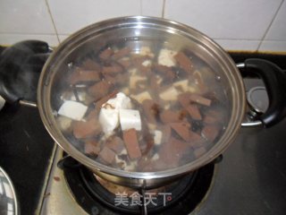 酸辣鸭血豆腐汤的做法步骤：5