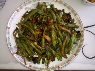 茶树菇干煸豆角的做法步骤：7