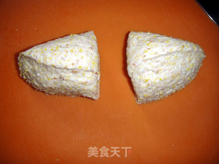 粗粮椒盐三角馒头的做法步骤：7