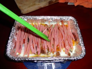 火腿丝彩色蛋的做法步骤：4