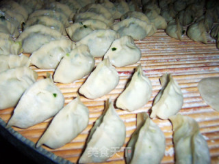 鸡蛋韭菜素水饺的做法步骤：9