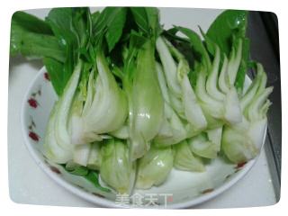 免炒···富贵花开···上汤小青菜的做法步骤：1