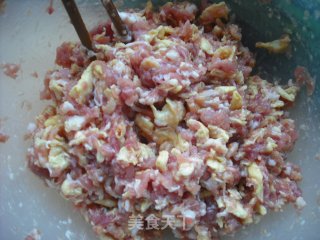 春季养生美食——三鲜锅贴的做法步骤：3