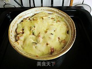 蘑菇火腿焗饭的做法步骤：14