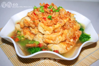 【简单的食材做出意想不到的美味】金镶玉豆腐的做法步骤：13
