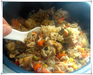 源自新疆羊肉抓饭——鸡肉抓饭的做法步骤：8