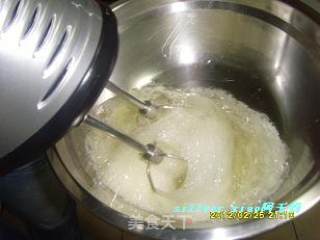 清清椰香戚风蛋糕（8寸方盘）的做法步骤：3