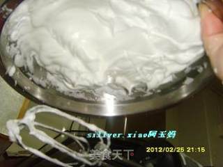 清清椰香戚风蛋糕（8寸方盘）的做法步骤：6