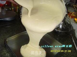 清清椰香戚风蛋糕（8寸方盘）的做法步骤：15
