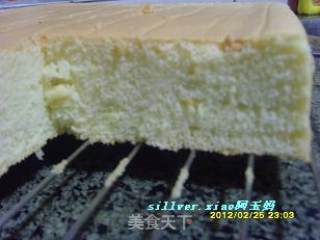 清清椰香戚风蛋糕（8寸方盘）的做法步骤：22